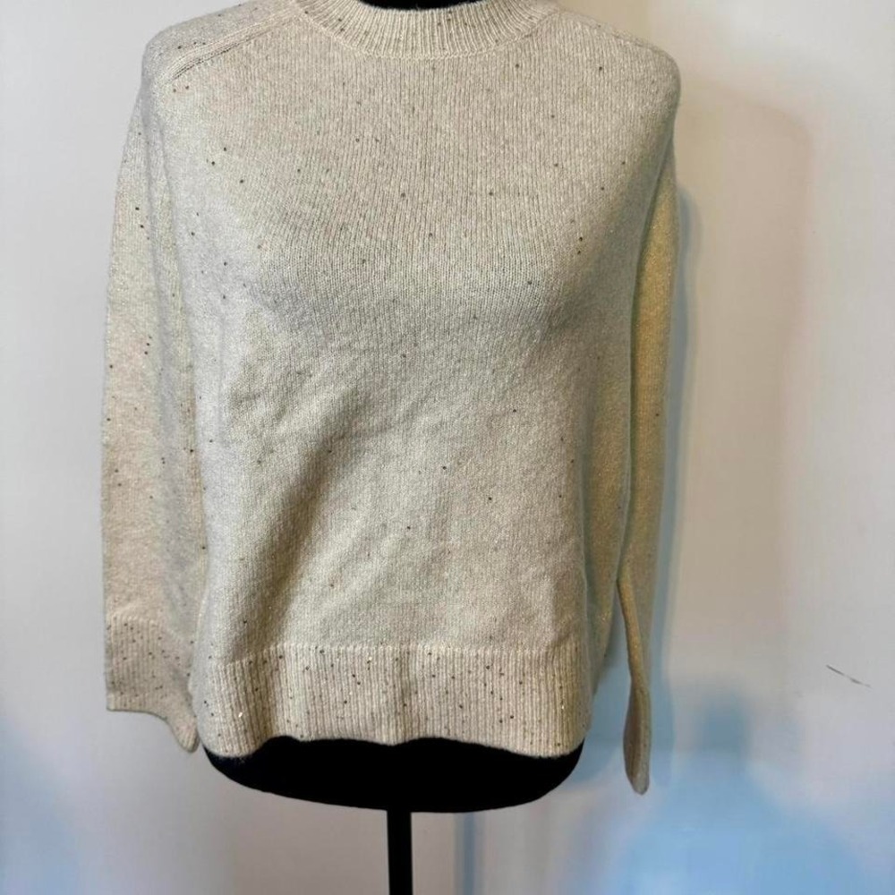 DKNY Cream Sparkle Sweater / NWT / Size XS /Never worn!